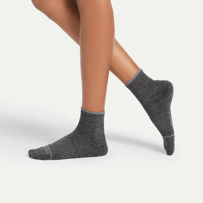 Women's Merino Wool Blend Quarter Sock 4-Pack - US 0980