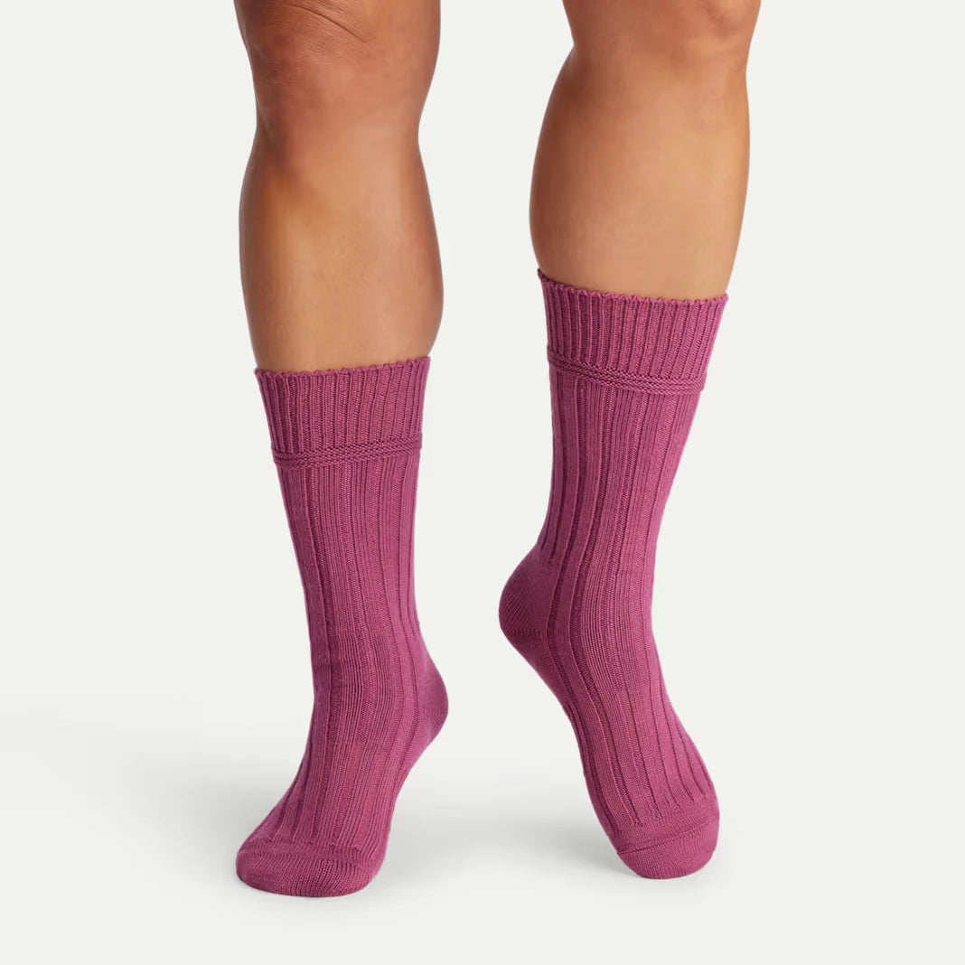 Women's Merino Cashmere Blend Rib Calf Sock 3-Pack - US 2283
