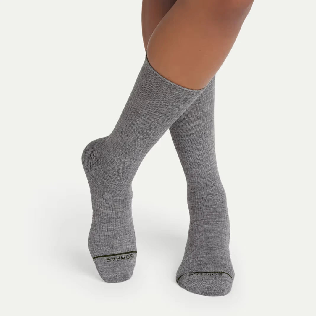 Women's Merino Wool Blend Modern Rib Calf Sock 4-Pack - US 9749
