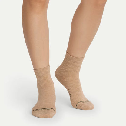 Women's Merino Wool Blend Modern Rib Quarter Sock 8-Pack - US 2612