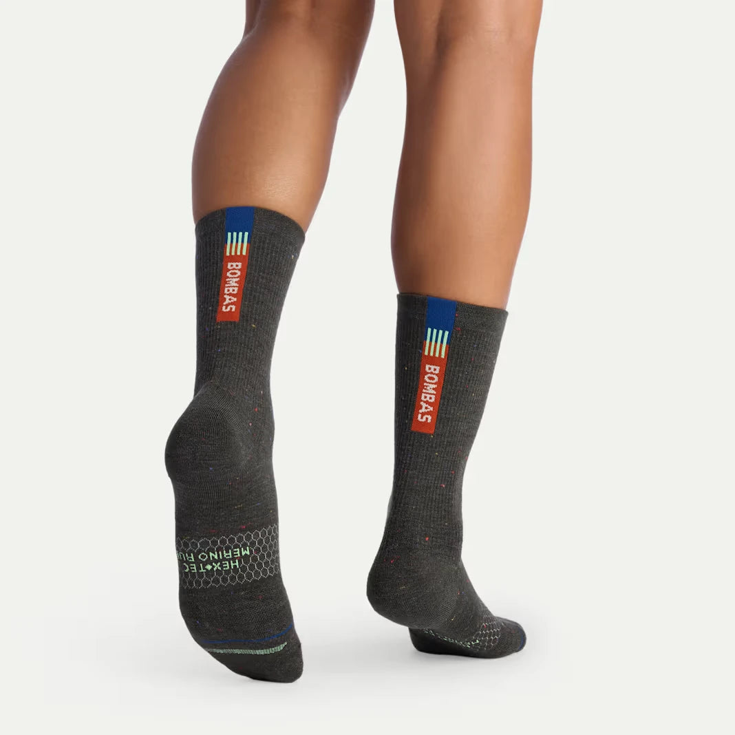 Women's Merino Wool Blend Run Calf Socks - US 6516