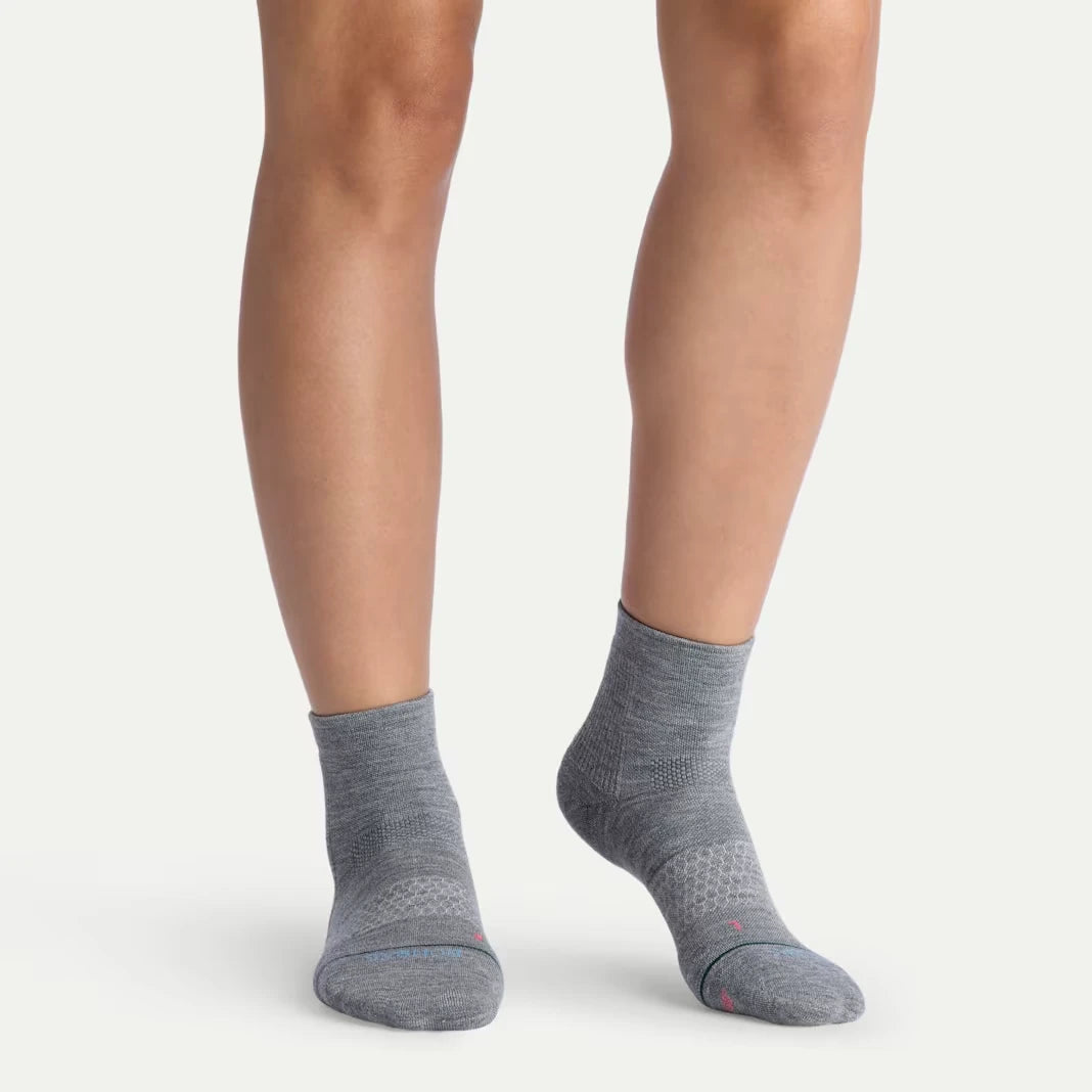 Women's Merino Wool Blend Run Quarter Sock 3-Pack - US 4645