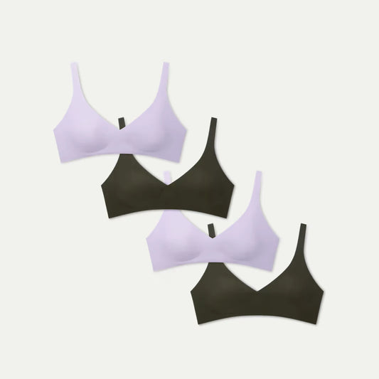 Women’s No Show Plunge Bralette 4-Pack - US 9282
