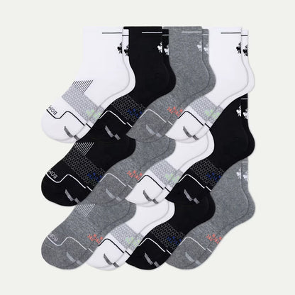 Women's Run Quarter Sock 12-Pack - US 9433