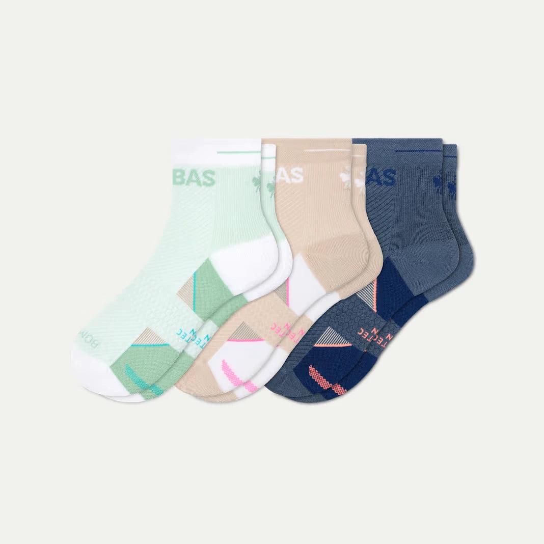 Women's Run Quarter Sock 3-Pack - US 1542
