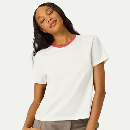 Women's Pima Cotton Crew Neck T-Shirt - US 5766