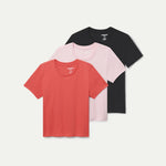 Women's Pima Cotton Slim Crew Neck T-Shirt 3-Pack - US 7777