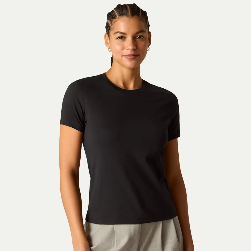 Women's Pima Cotton Slim Crew Neck T-Shirt 3-Pack - US 7777