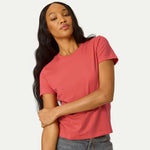 Women's Pima Cotton Slim Crew Neck T-Shirt - US 9922