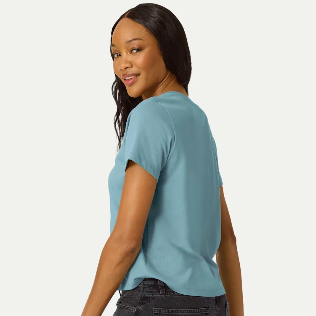 Women's Pima Cotton V-Neck T-Shirt 3-Pack - US 4239