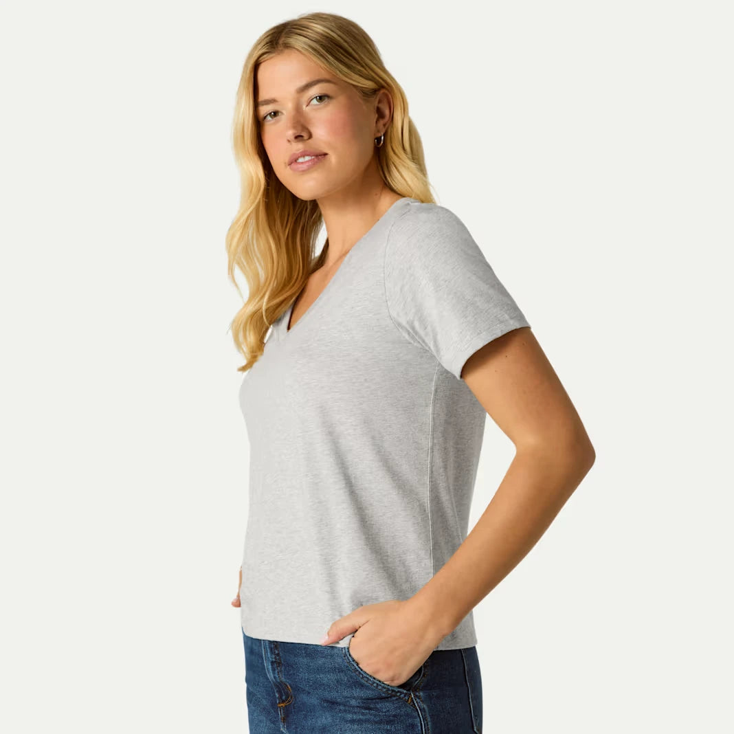 Women's Pima Cotton V-Neck T-Shirt 6-Pack - US 2767