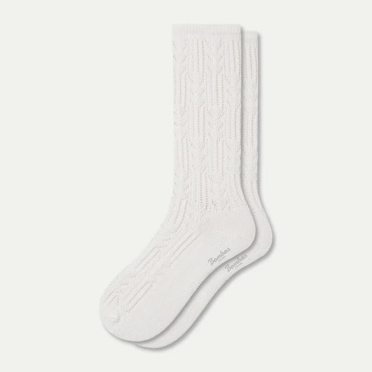 Women's Pointelle Calf Socks - US 3703