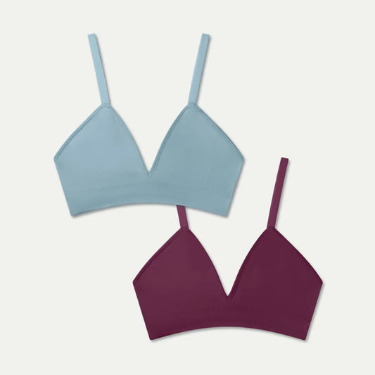 Women's Seamless Triangle Bralette 2-Pack - US 8878