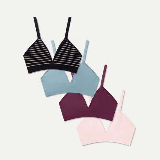 Women's Seamless Triangle Bralette 4-Pack - US 9937