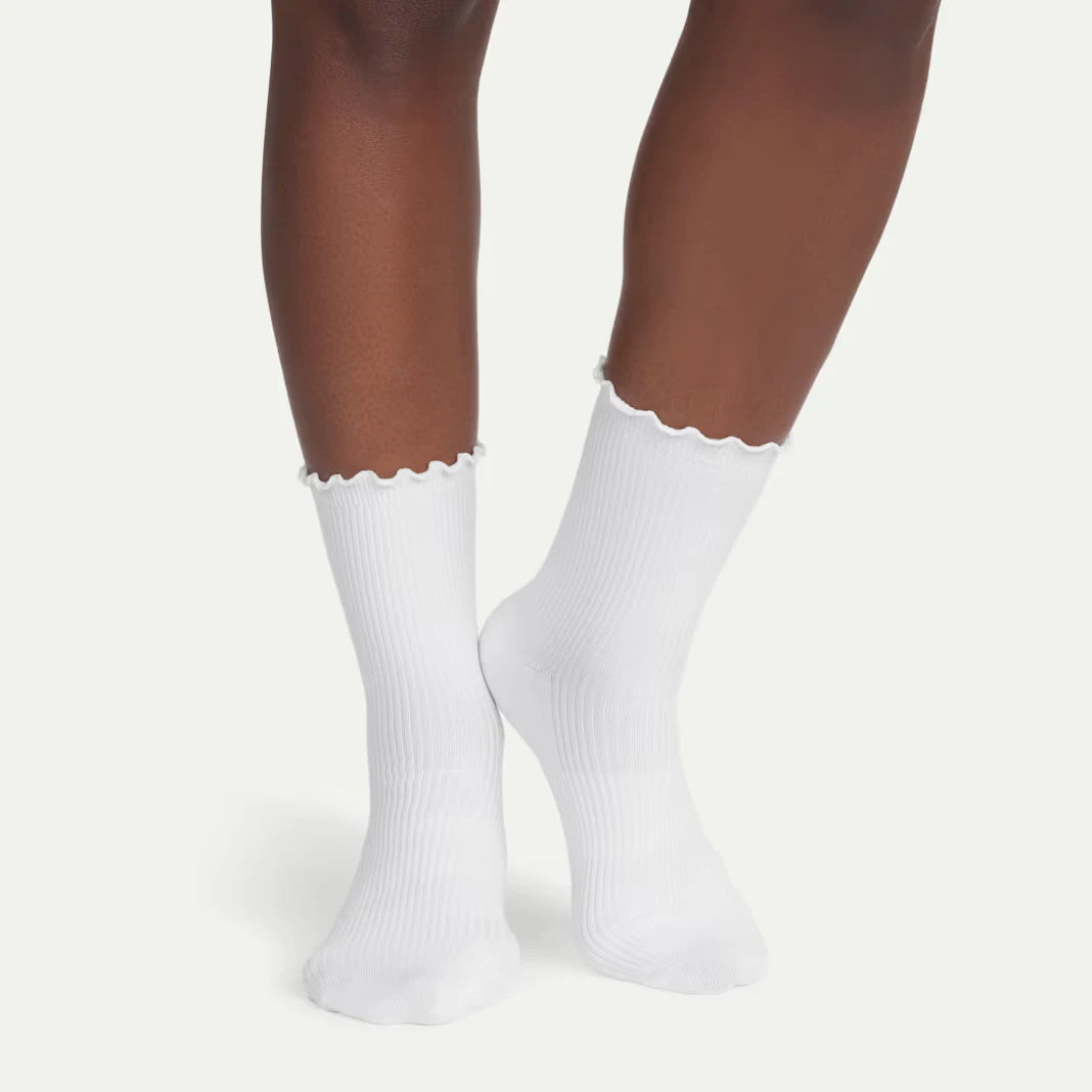 Women's Ruffle Rib Half Calf Sock 8-Pack - US 2768