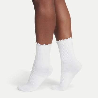 Women's Ruffle Rib Half Calf Sock 8-Pack - US 2768