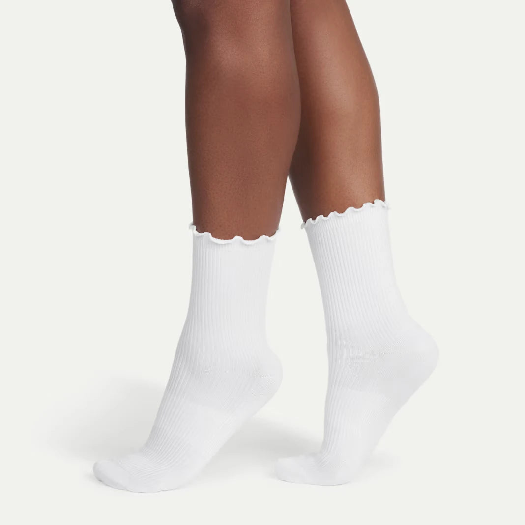 Women's Ruffle Rib Half Calf Socks - US 1897
