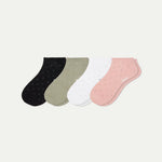 Women’s Scallop Lightweight Ankle Sock 4-Pack - US 2883