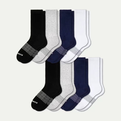 Women's Solids Calf Sock 8-Pack - US 9099