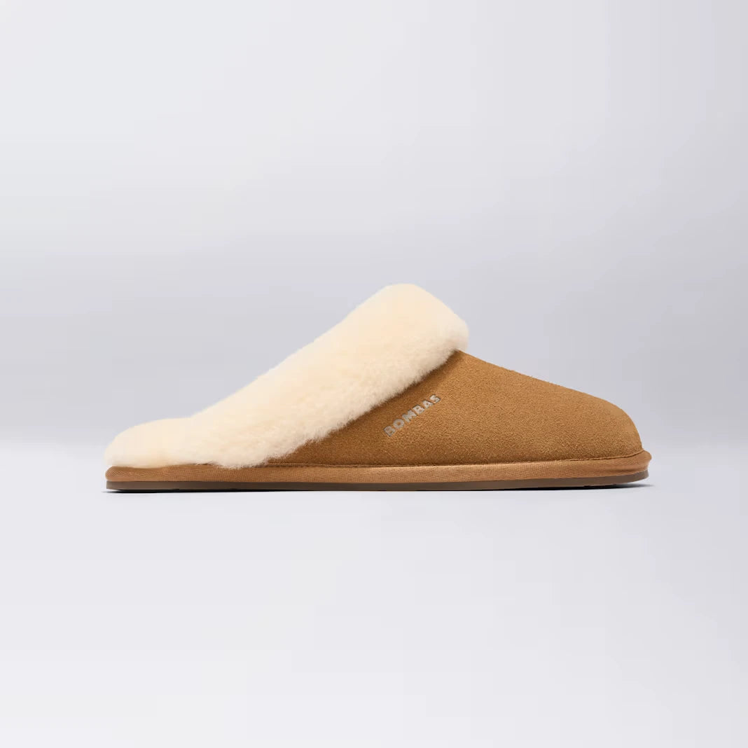 Women's Suede Fluff Scuff Slipper - US 0483