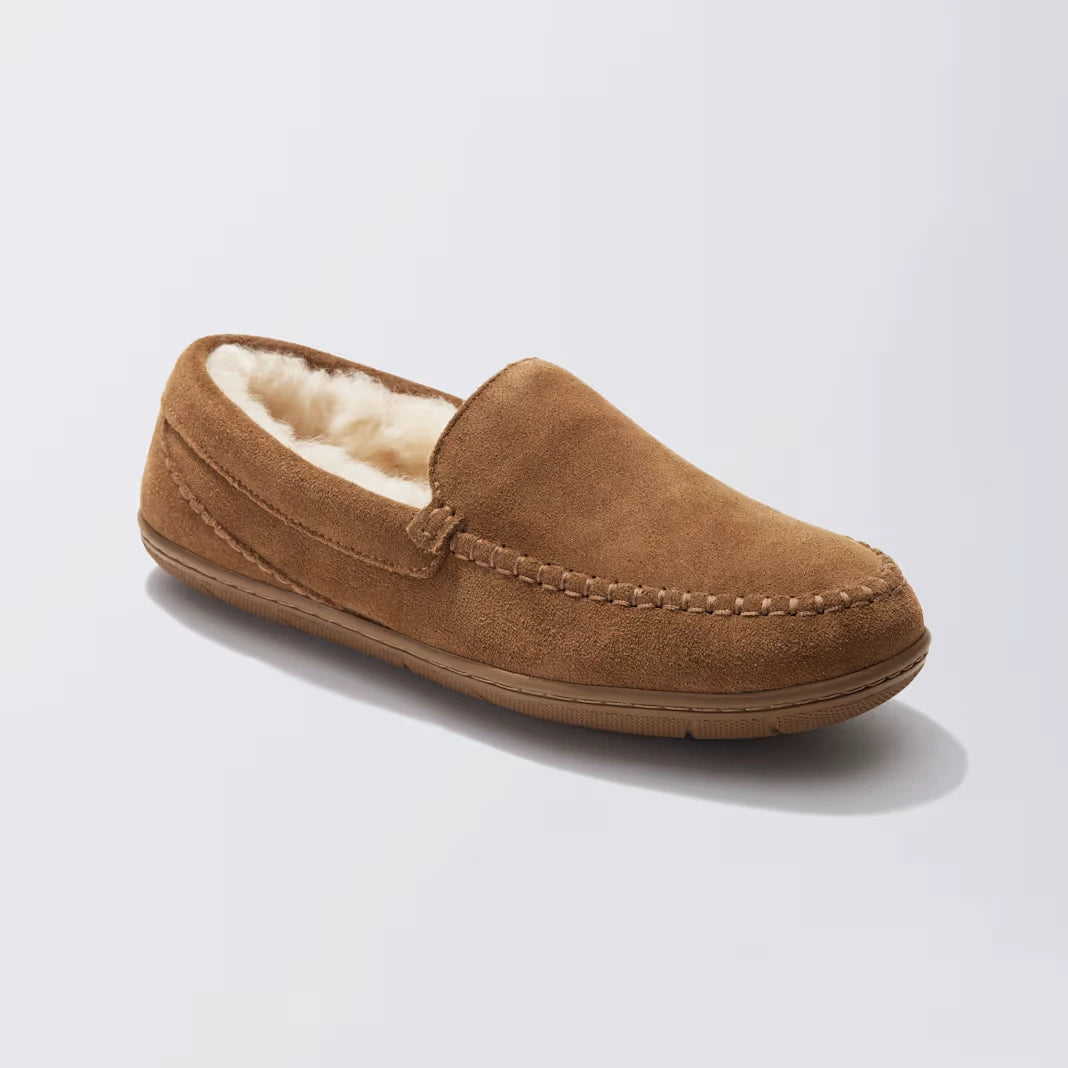Women's Suede Moccasin Slipper - US 6405