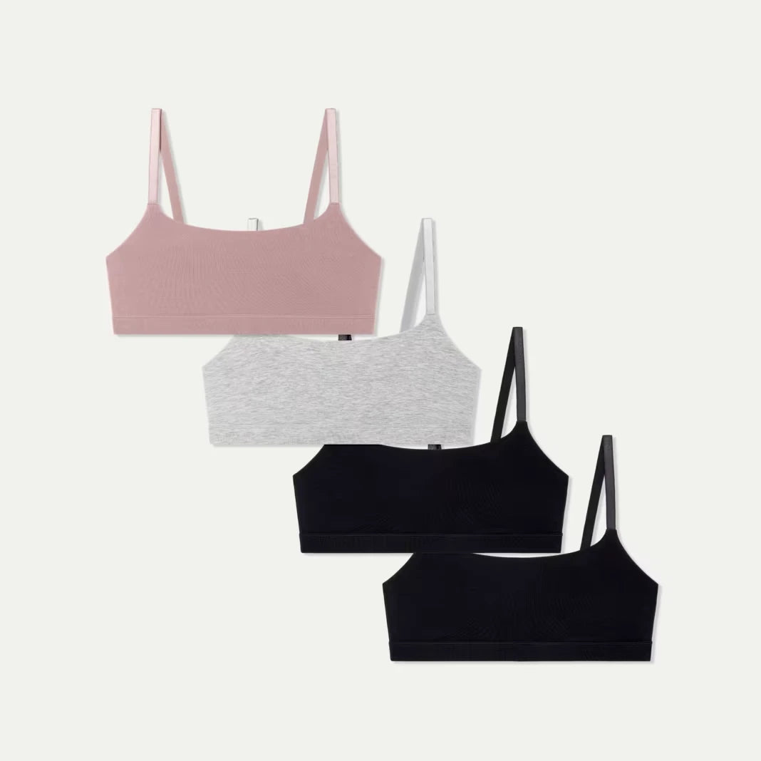Women's Everyday Support Scoop Bralette 4-Pack - US 9945