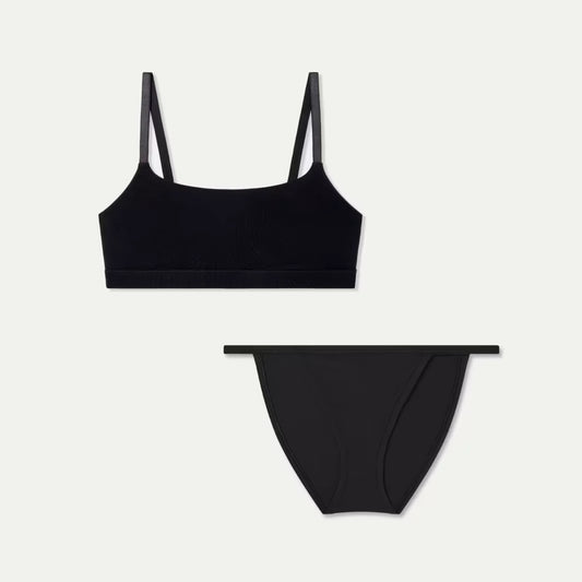 Women's Everyday Support Scoop Bralette + String Bikini Pack - US 7230