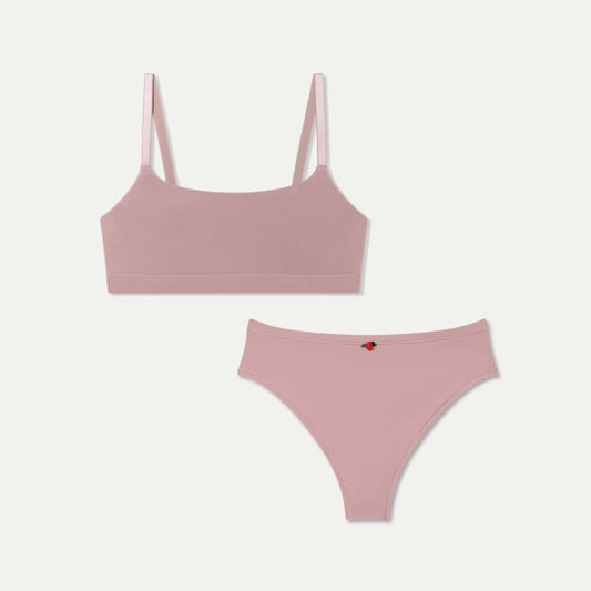 Women's Everyday Support Scoop Bralette + Thong Pack - US 9702
