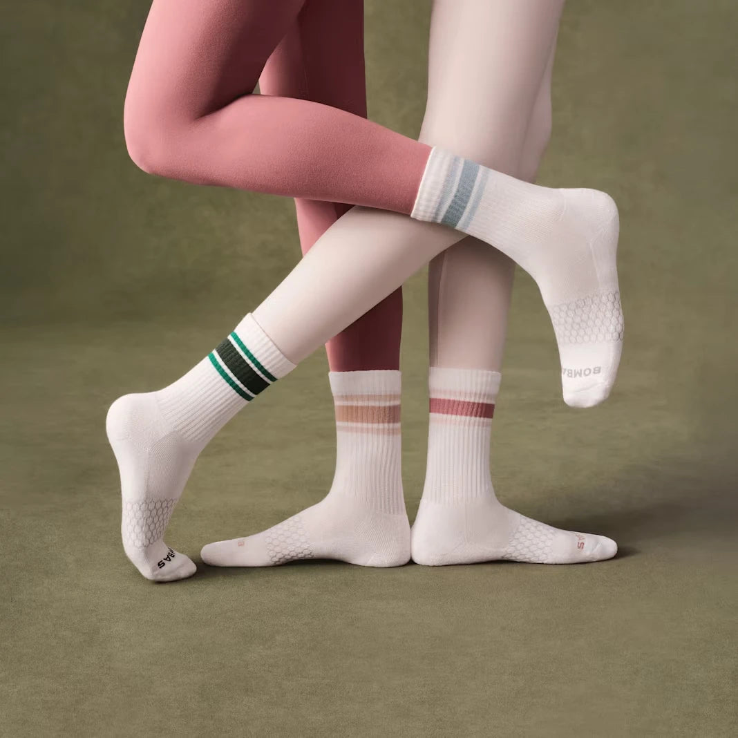 Women's Vintage Stripes Half Calf Socks 12-Pack - US 2568