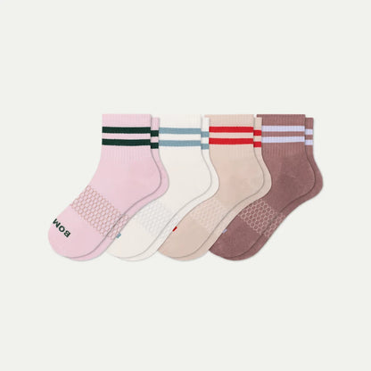 Women's Vintage Stripes Quarter Sock 4-Pack - US 7840