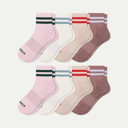 Women's Vintage Stripes Quarter Sock 8-Pack - US 7504