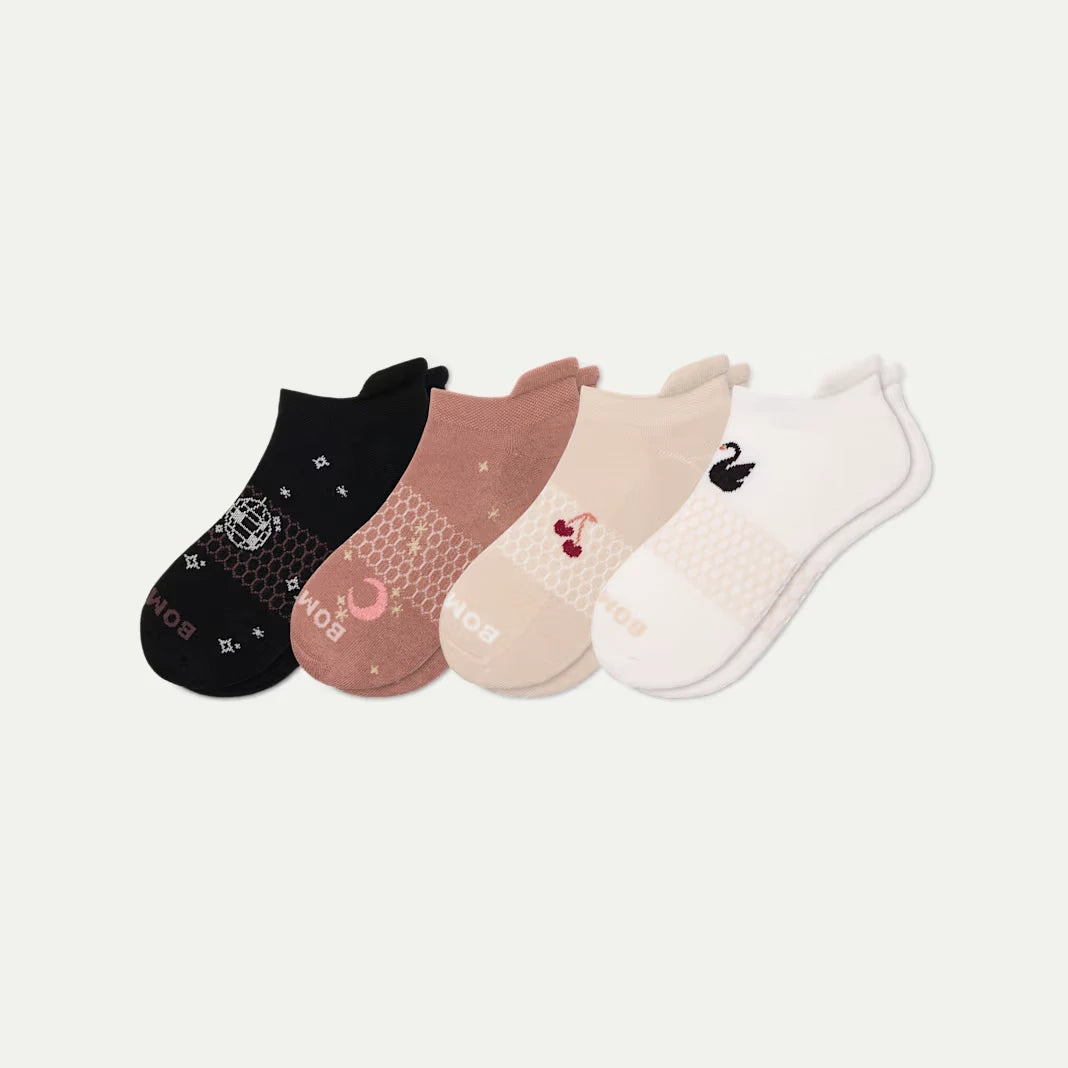 Women's Disco Party Ankle Sock 4-Pack - US 5496