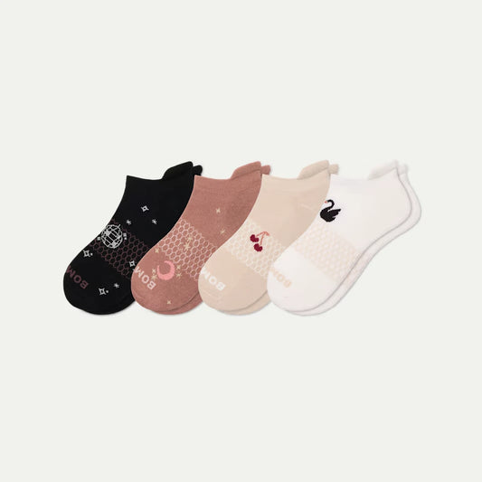 Women's Disco Party Ankle Sock 4-Pack - US 5496