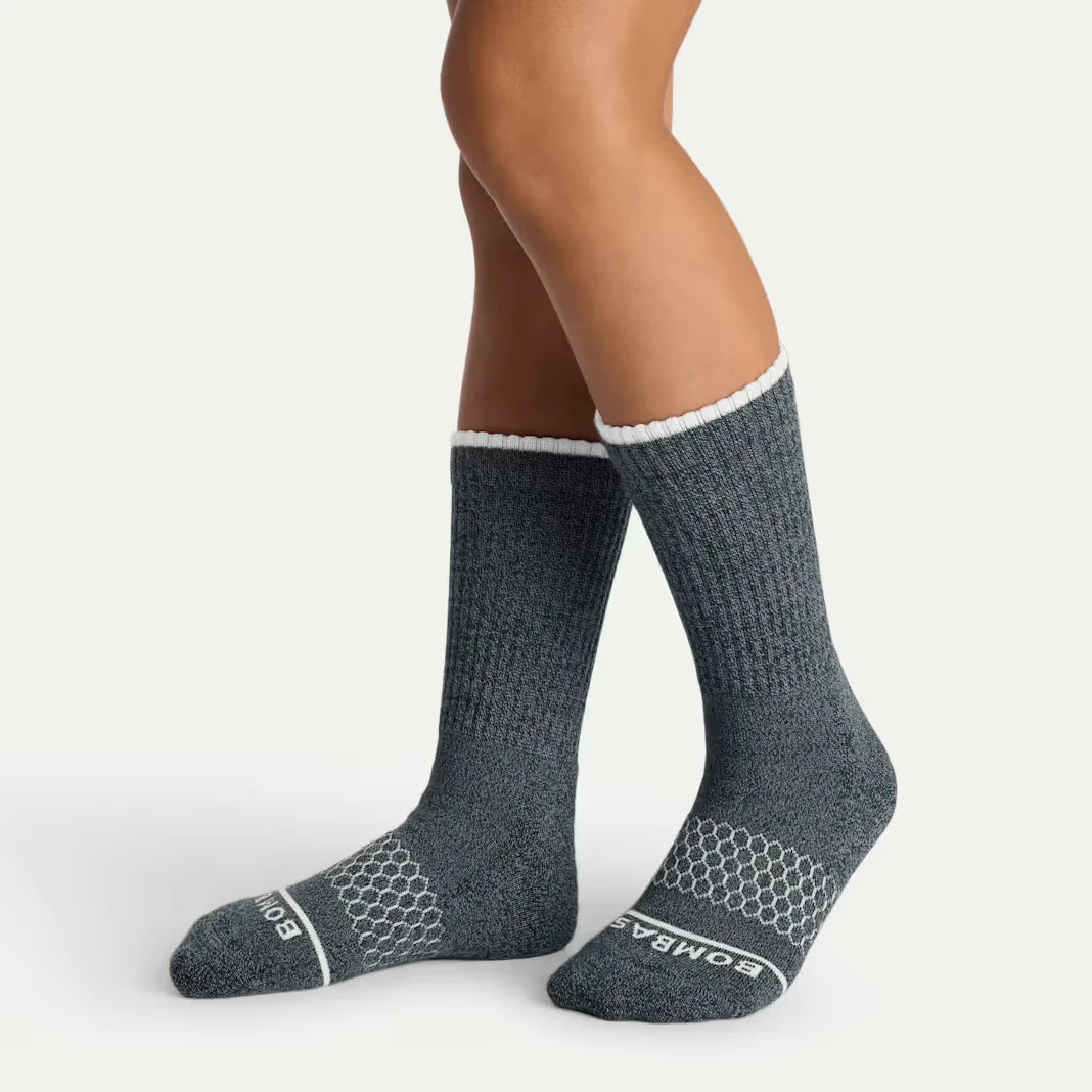 Youth Merino Wool Blend Calf Sock 8-Pack - US 0721