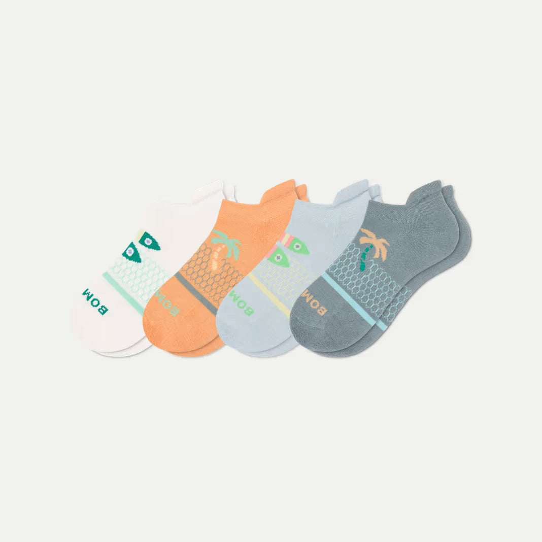 Youth Seaside Ankle Sock 4-Pack - US 0621