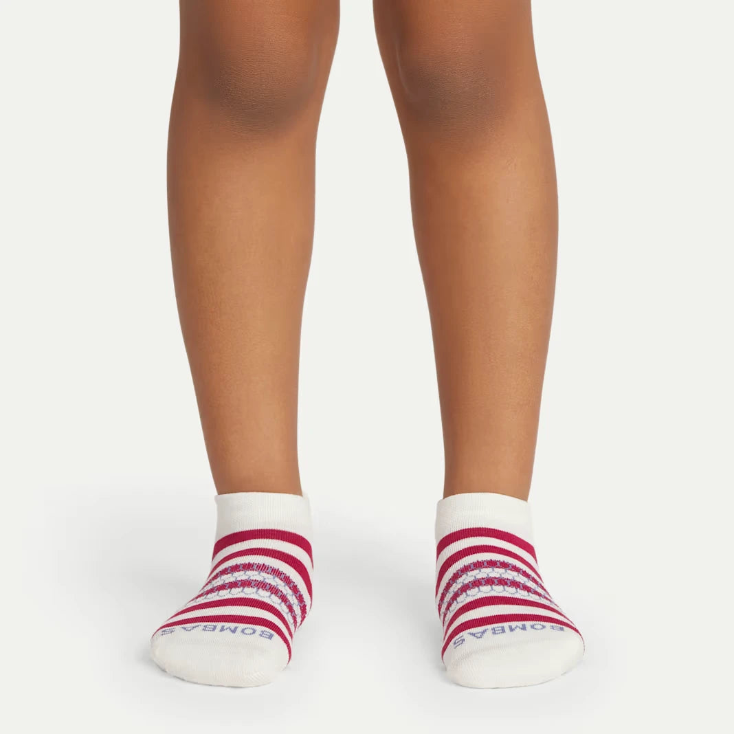 Youth Stripes Ankle Sock 4-Pack - US 1665